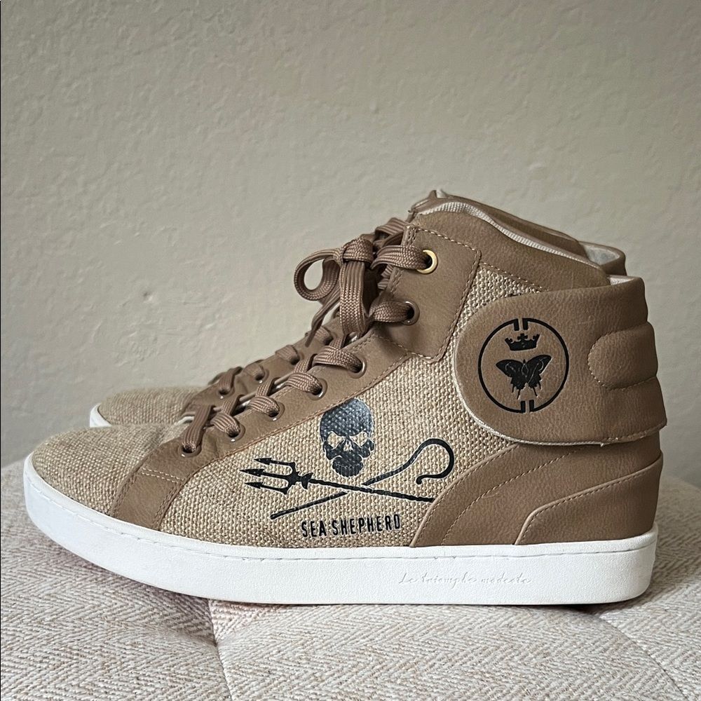 Like New! Baron Papillon Paris Luxury Vegan Sneakers in Size 39 FR - Picture 6 of 14